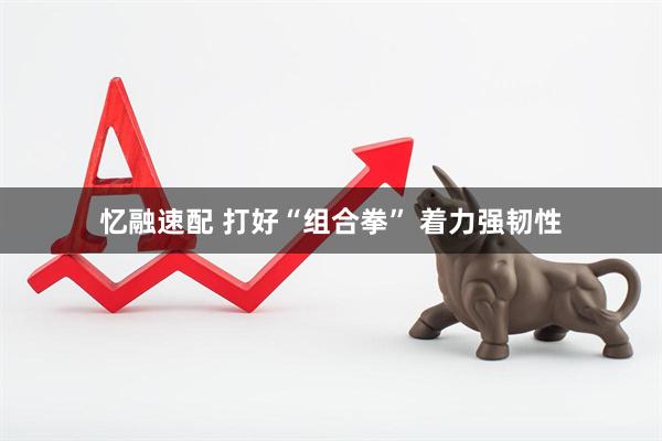 忆融速配 打好“组合拳” 着力强韧性