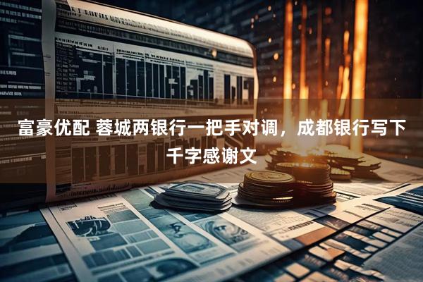 富豪优配 蓉城两银行一把手对调，成都银行写下千字感谢文