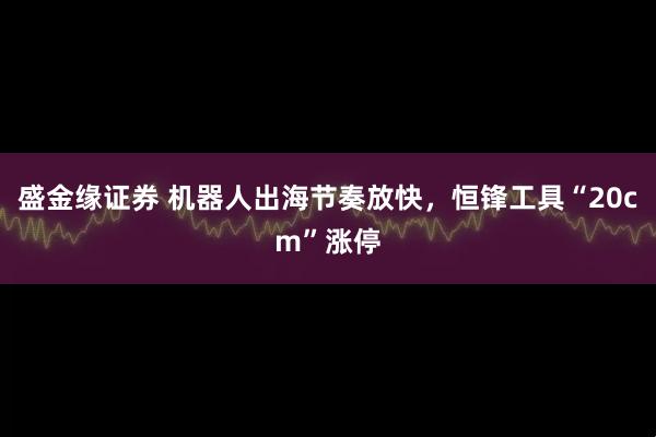 盛金缘证券 机器人出海节奏放快，恒锋工具“20cm”涨停